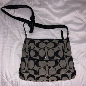 Black & Grey Coach Crossbody bag
